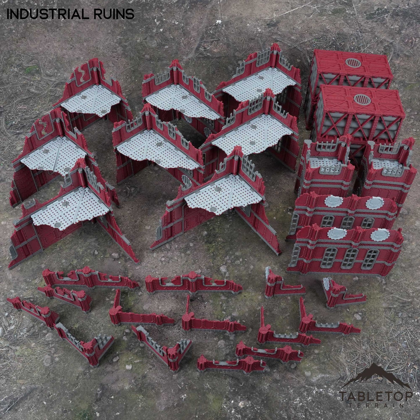 11e Industrial Ruins Foldable Tournament Terrain
