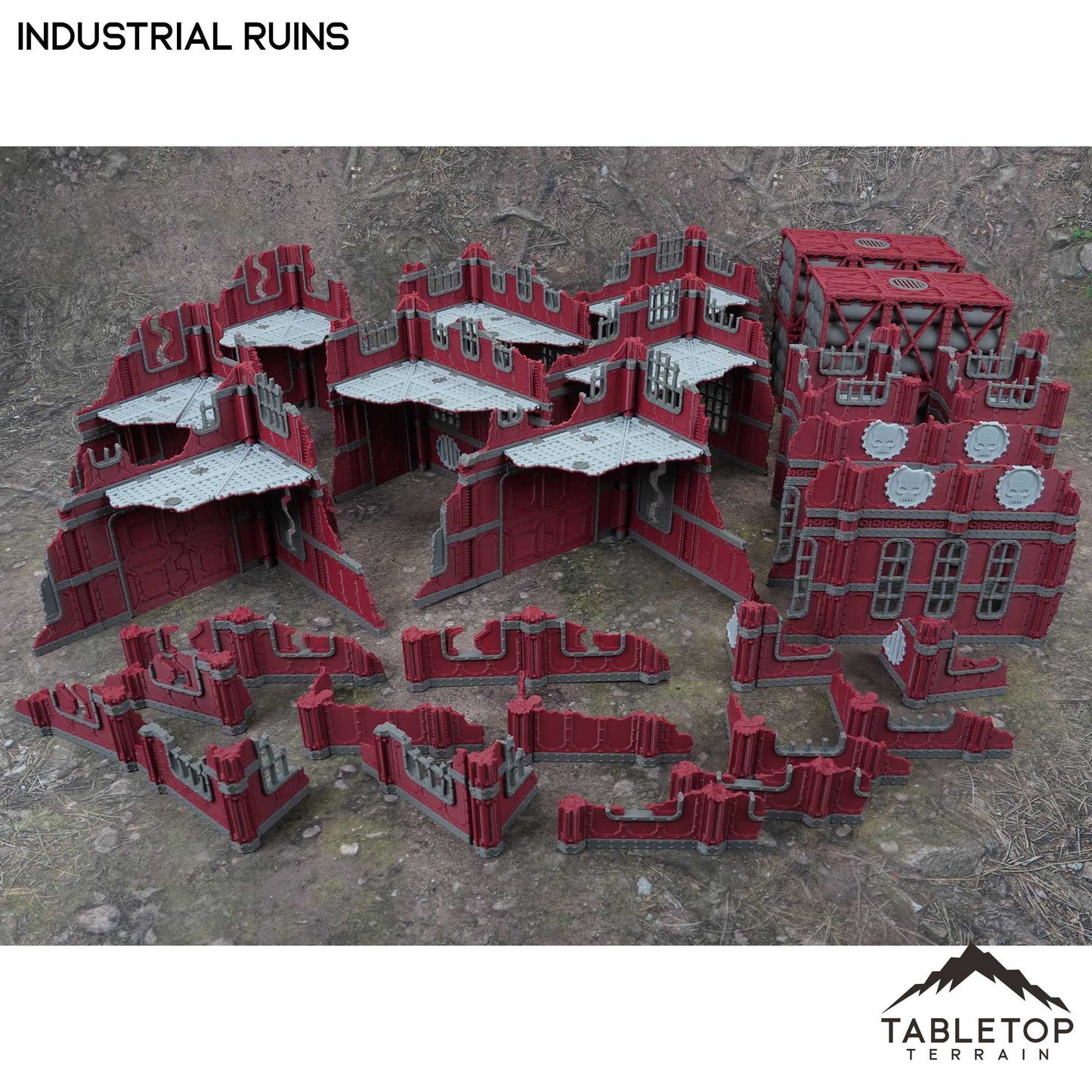 11e Industrial Ruins Foldable Tournament Terrain