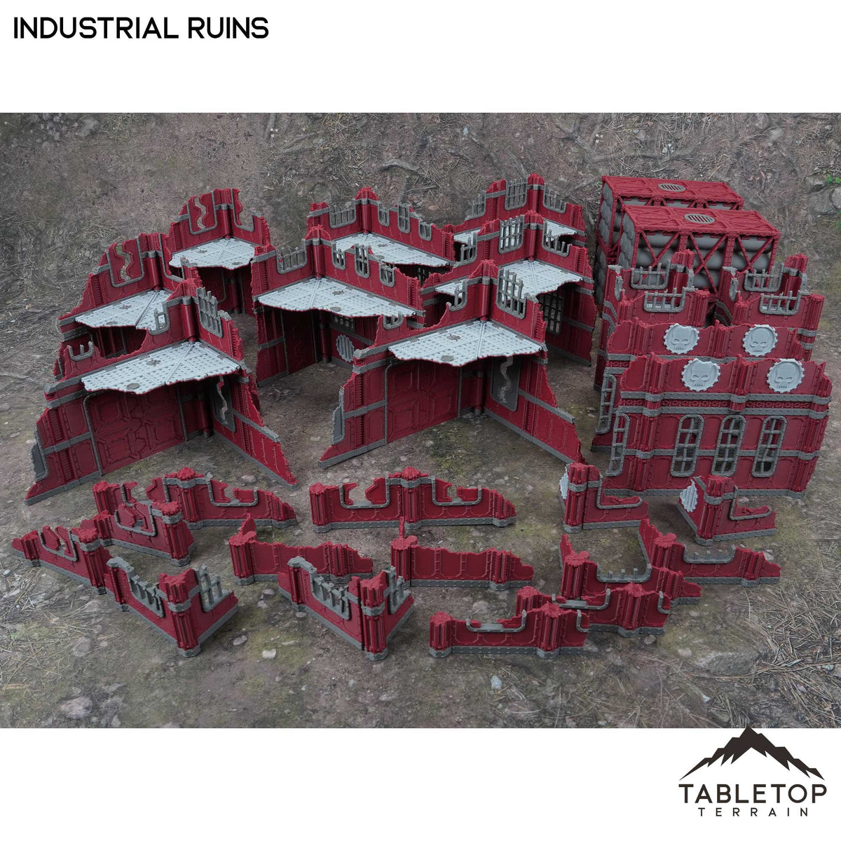 11e Industrial Ruins Foldable Tournament Terrain