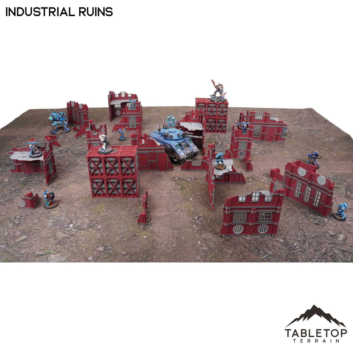 11e Industrial Ruins Foldable Tournament Terrain