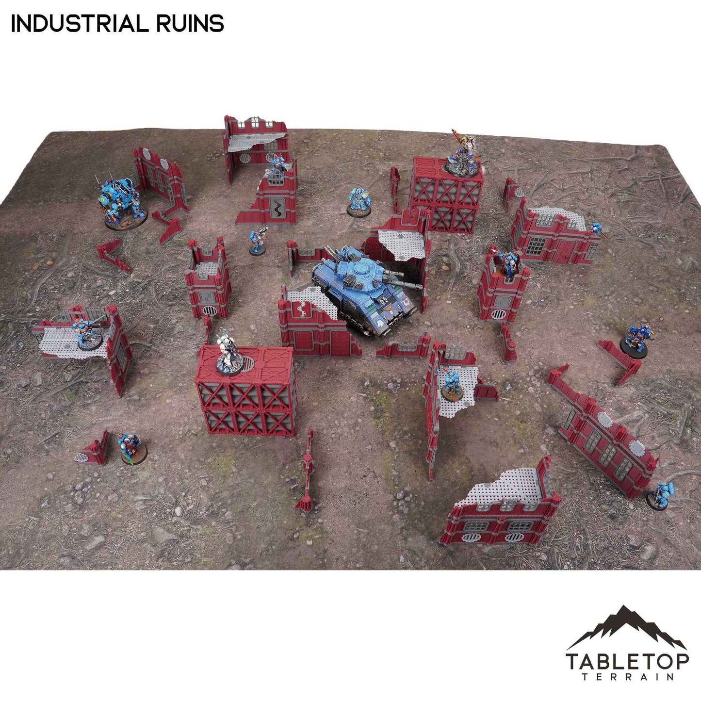 11e Industrial Ruins Foldable Tournament Terrain