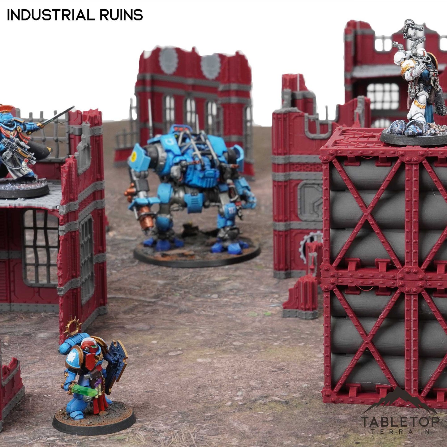 11e Industrial Ruins Foldable Tournament Terrain