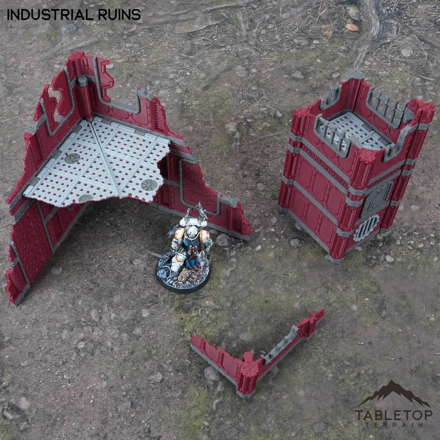11e Industrial Ruins Foldable Tournament Terrain