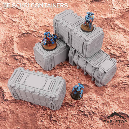 11e Sci-Fi Stackable Containers