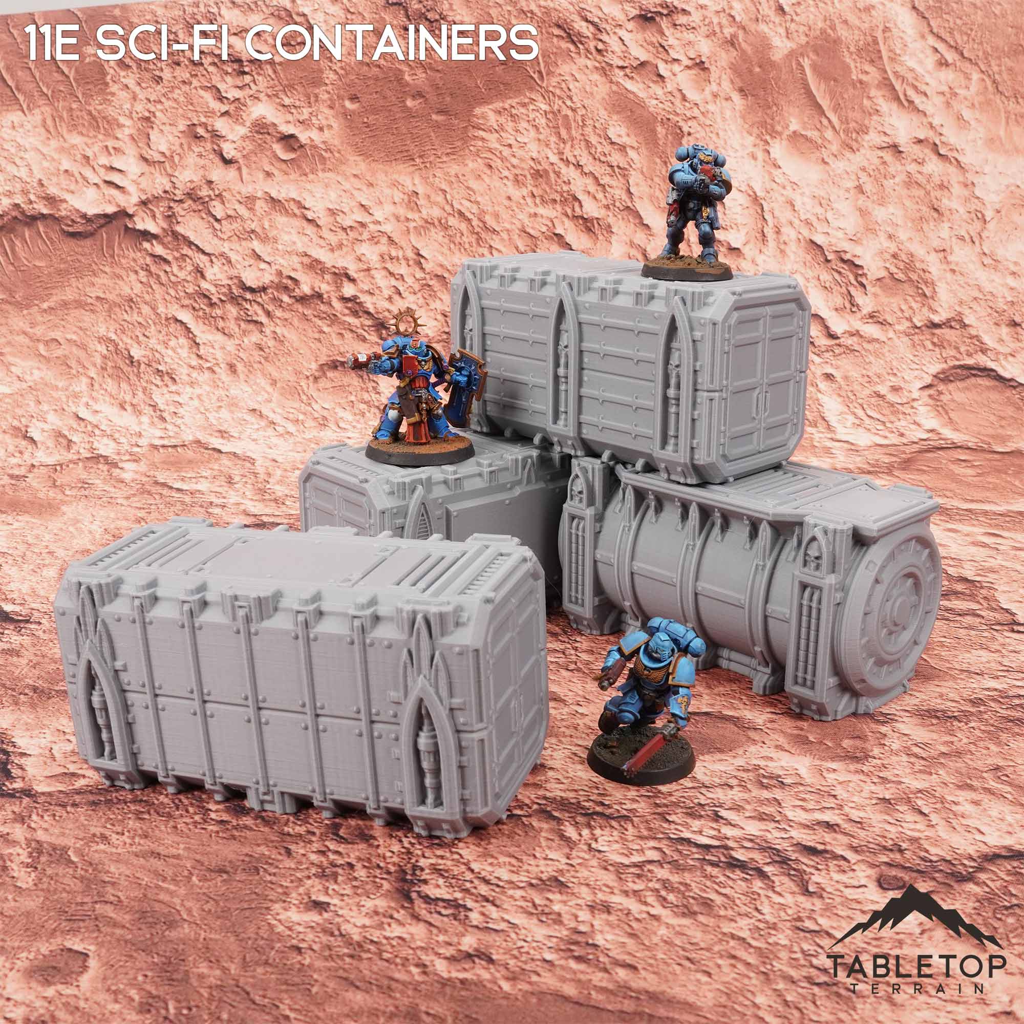 11e Sci-Fi Stackable Containers