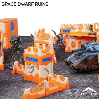 11e Space Dwarf Ruins Foldable Tournament Terrain