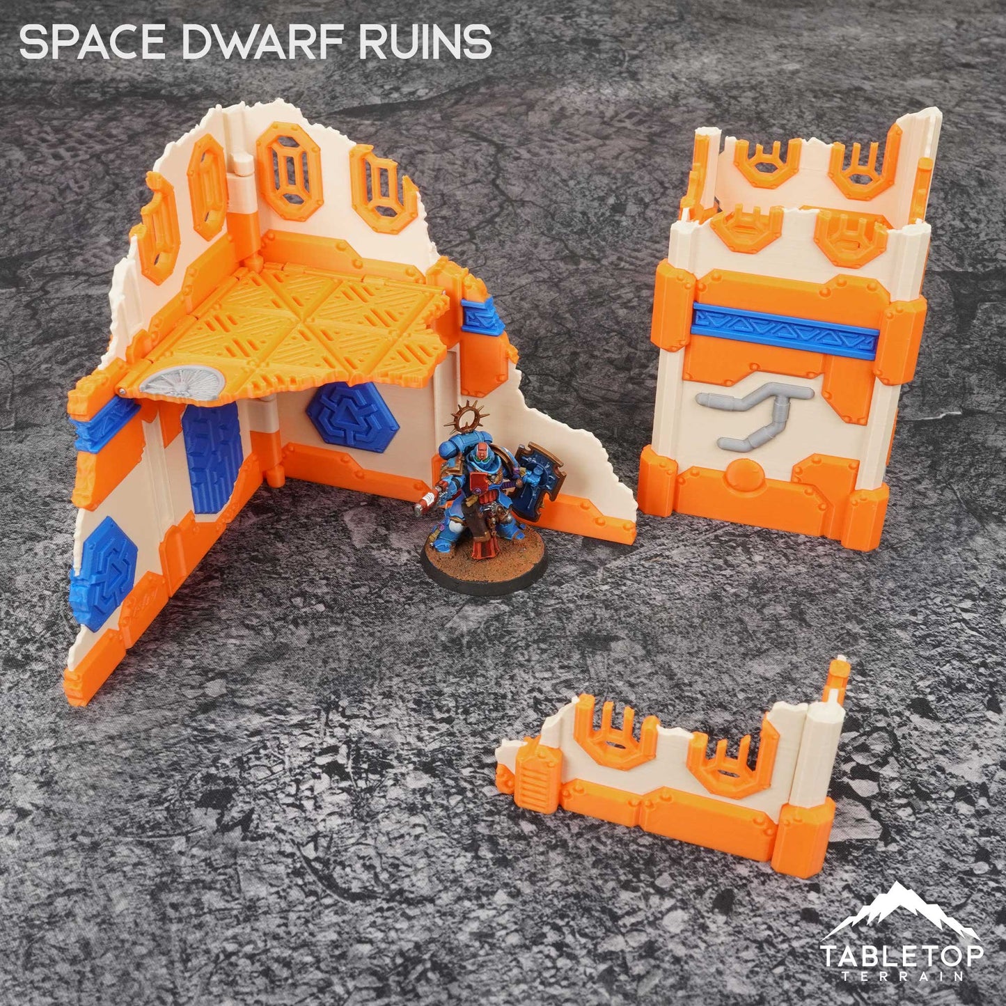 11e Space Dwarf Ruins Foldable Tournament Terrain