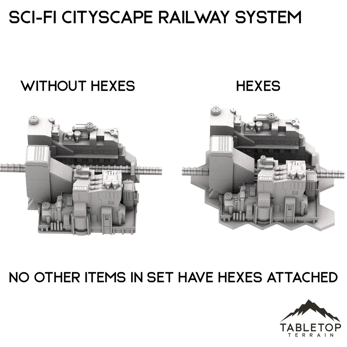 6mm Sci-Fi Cityscape Elevated Rail System