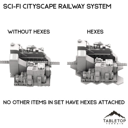 6mm Sci-Fi Cityscape Elevated Rail System