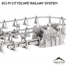 6mm Sci-Fi Cityscape Elevated Rail System