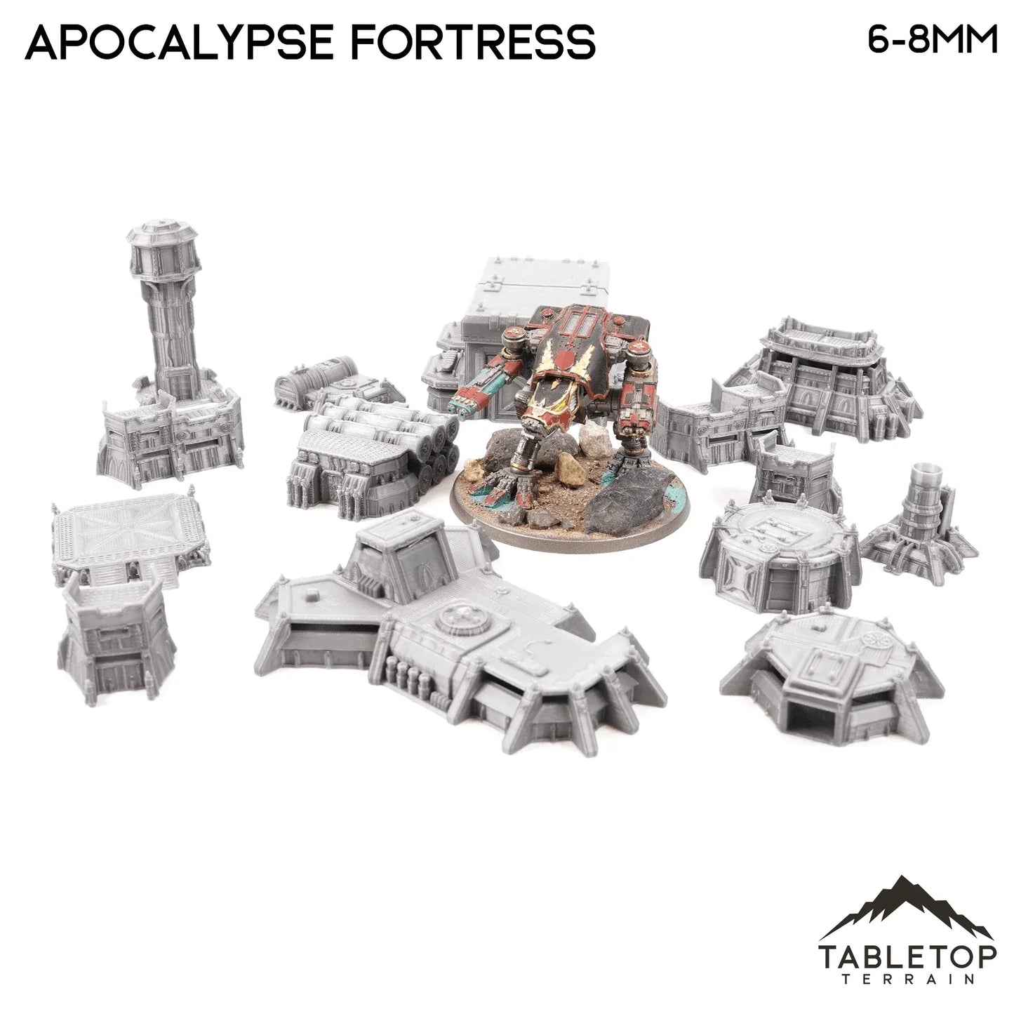 Apocalypse Fortress 8mm Small Scale Terrain Pack