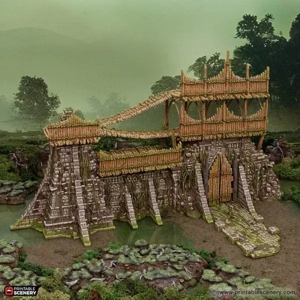 Bamboo Fort Walls - The Gloaming Swamp