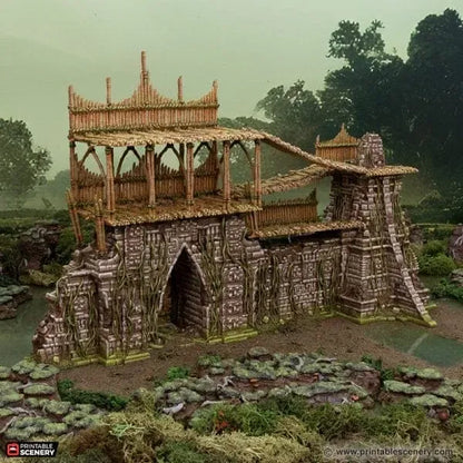 Bamboo Fort Walls - The Gloaming Swamp