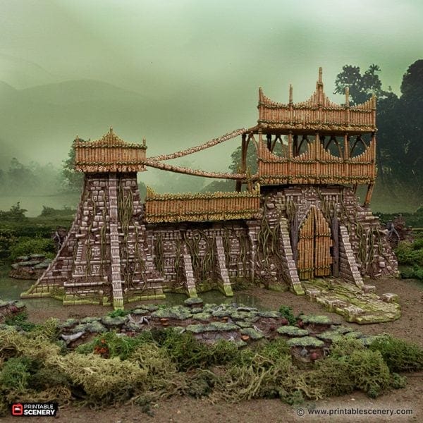Bamboo Fort Walls - The Gloaming Swamp