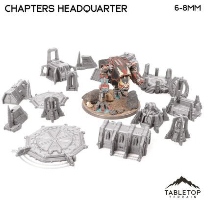 Chapters Headquarter 8mm Small Scale Terrain Pack