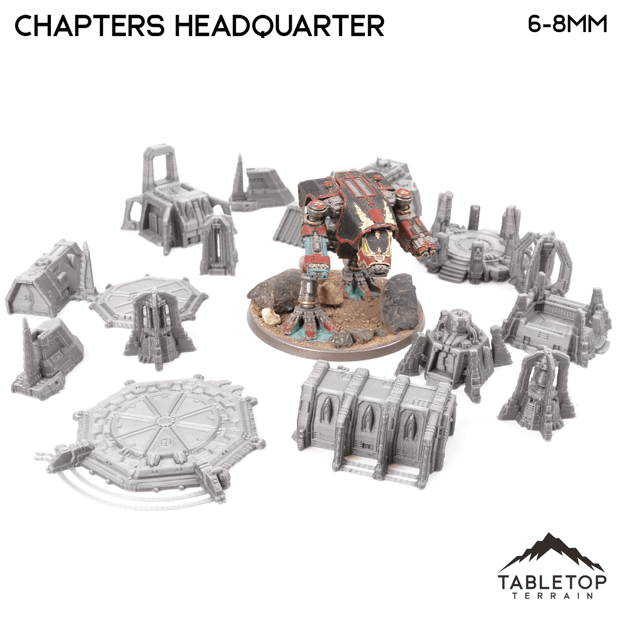 Chapters Headquarter 8mm Small Scale Terrain Pack