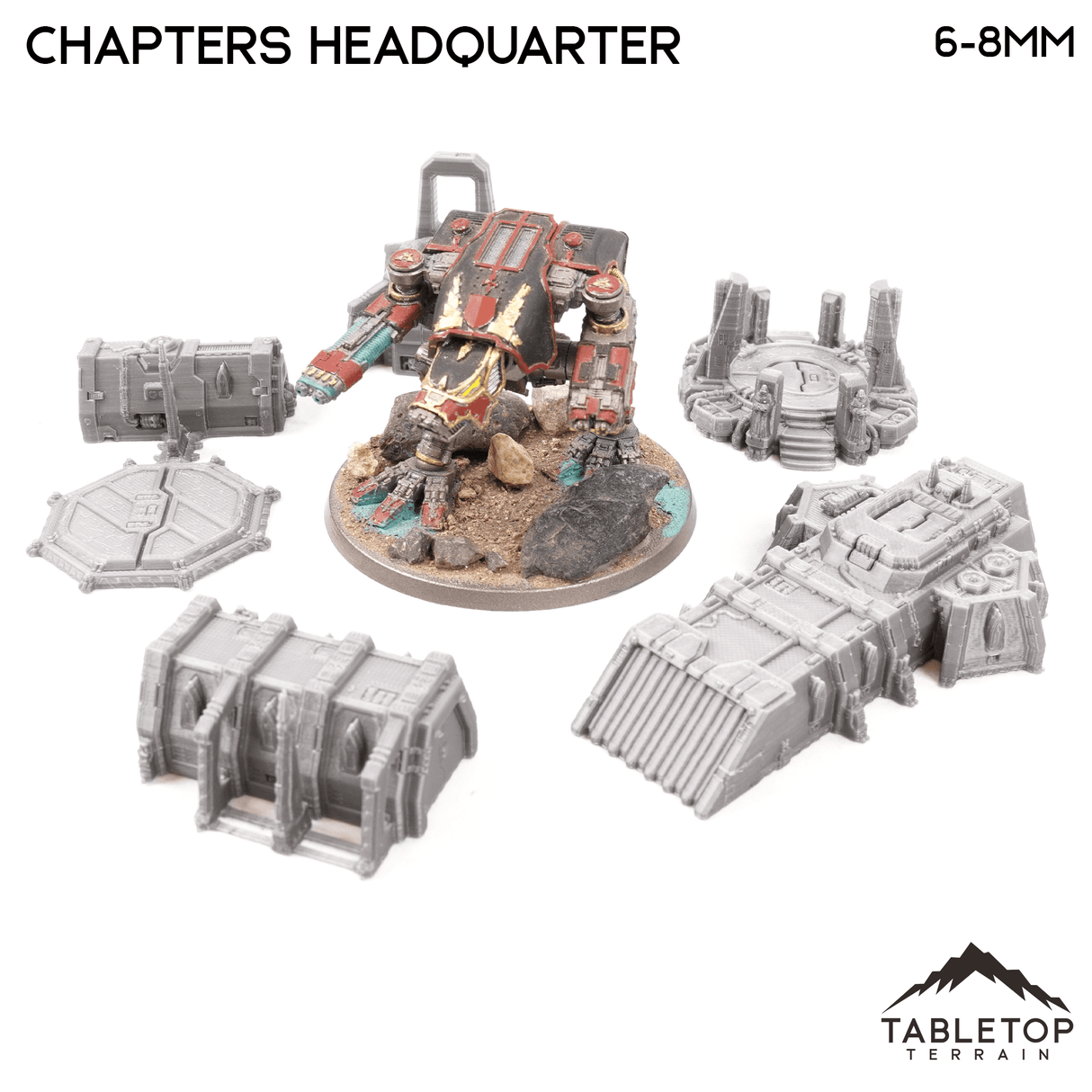 Chapters Headquarter 8mm Small Scale Terrain Pack