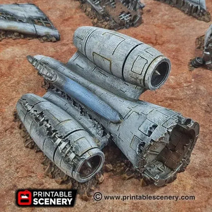 Crashed Airplane - Apocalyptic Terrain