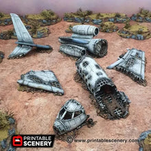 Crashed Airplane - Apocalyptic Terrain