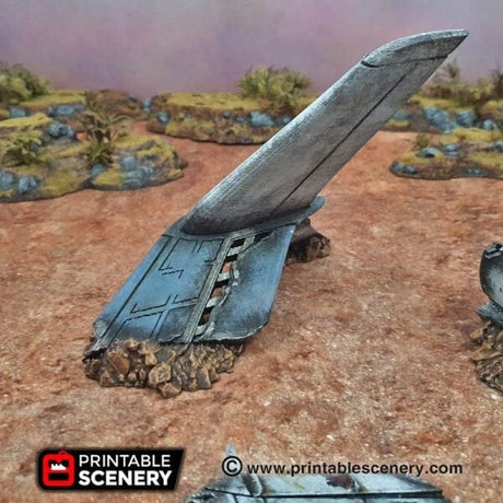 Crashed Airplane - Apocalyptic Terrain
