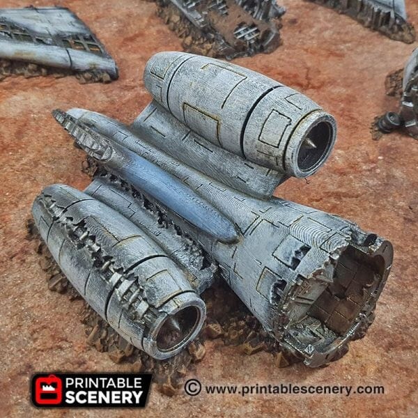 Crashed Airplane - Apocalyptic Terrain