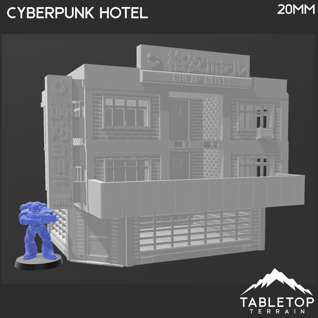Cyberpunk Hotel Block - Cyberpunk Building