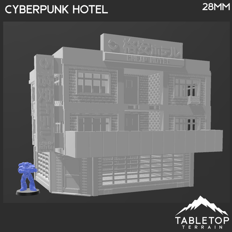 Cyberpunk Hotel Block - Cyberpunk Building