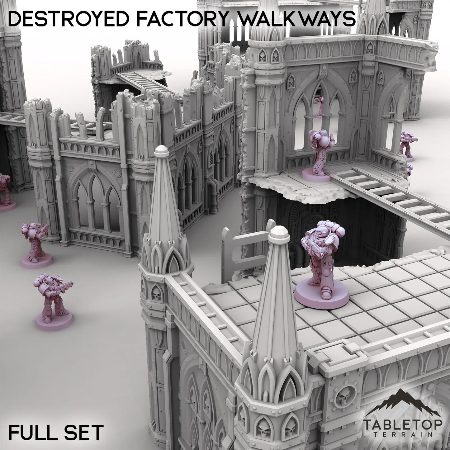 Destroyed Factory Walkways