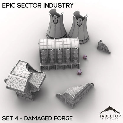 Epic Sector Industry - Set 4 - Damaged Forge