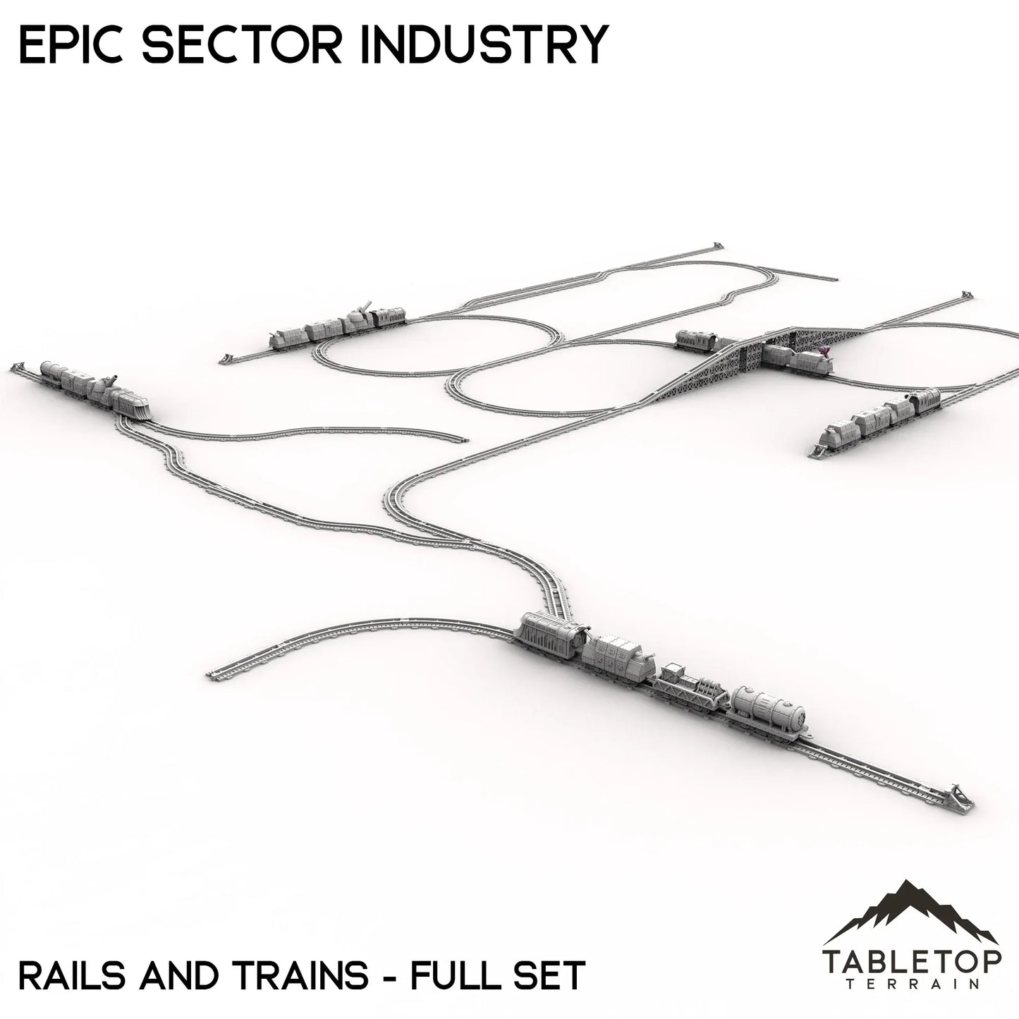 Epic Sector Industry - Set 6 - Rails and Trains