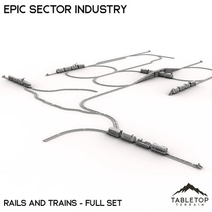 Epic Sector Industry - Set 6 - Rails and Trains