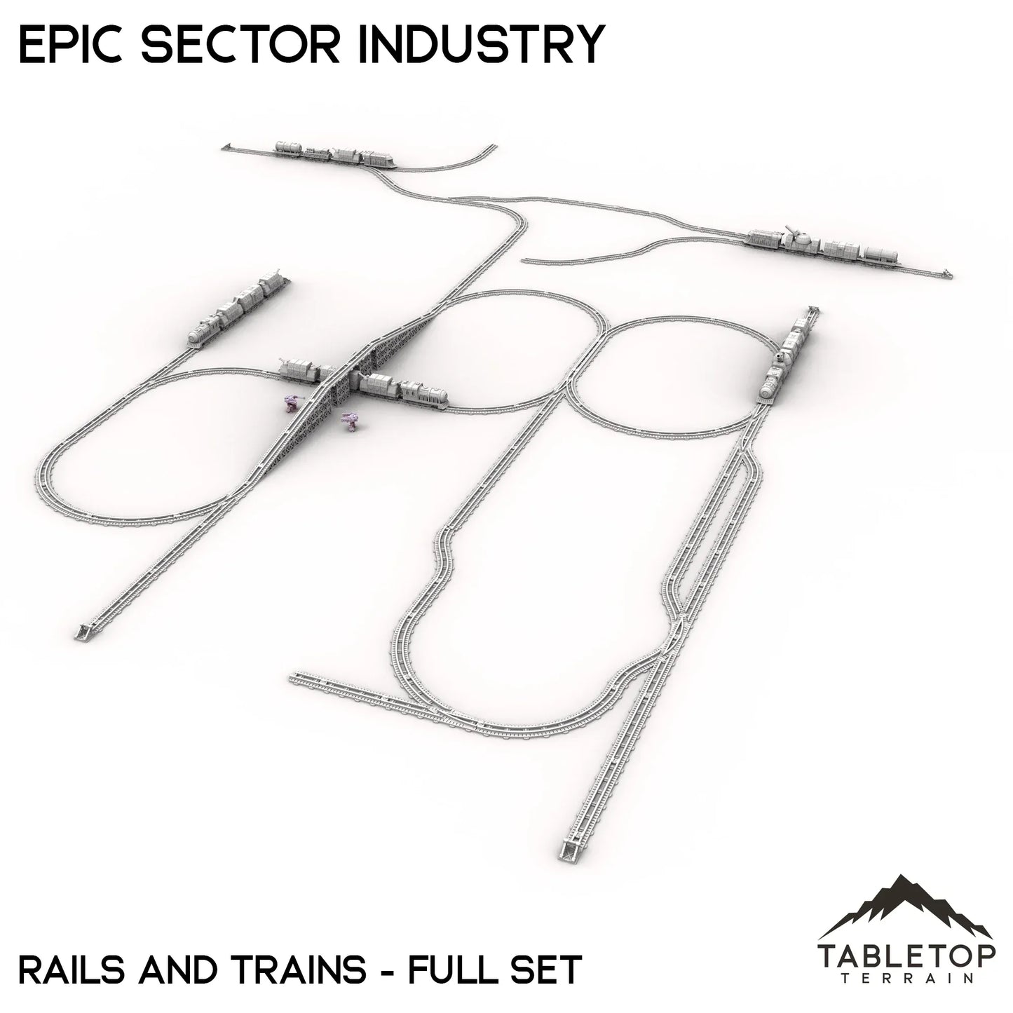 Epic Sector Industry - Set 6 - Rails and Trains