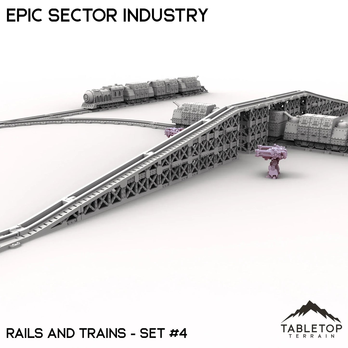 Epic Sector Industry - Set 6 - Rails and Trains