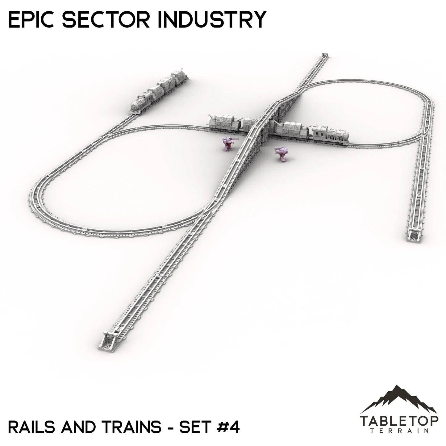 Epic Sector Industry - Set 6 - Rails and Trains