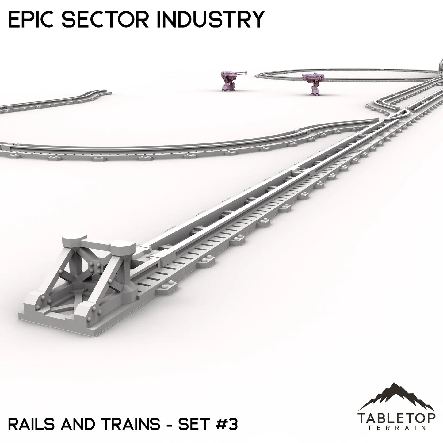 Epic Sector Industry - Set 6 - Rails and Trains