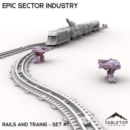 Epic Sector Industry - Set 6 - Rails and Trains