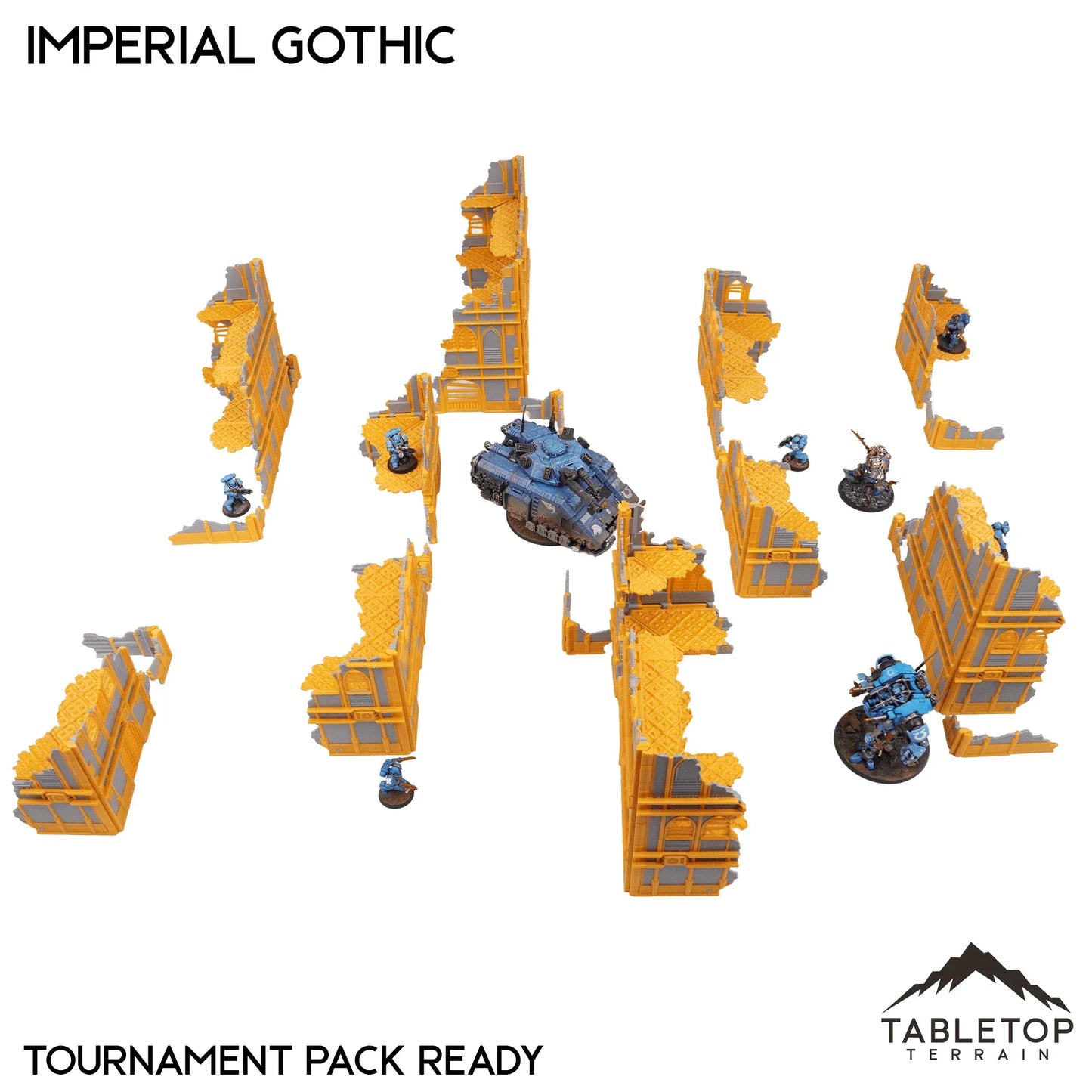 Foldable Multicolor 10e Tournament Terrain