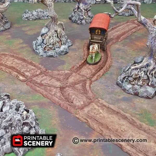 Forest Cart Tracks - Fantasy Scatter Terrain