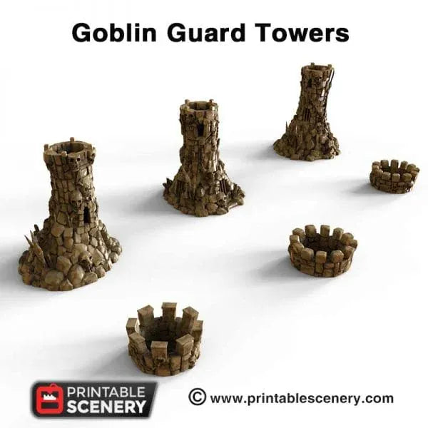 Goblin Guard Towers - Fantasy Terrain