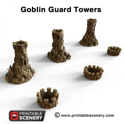 Goblin Guard Towers - Fantasy Terrain