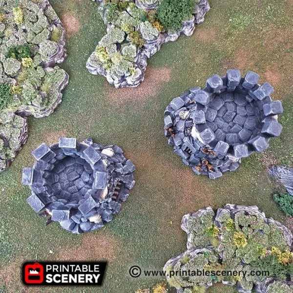 Goblin Guard Towers - Fantasy Terrain