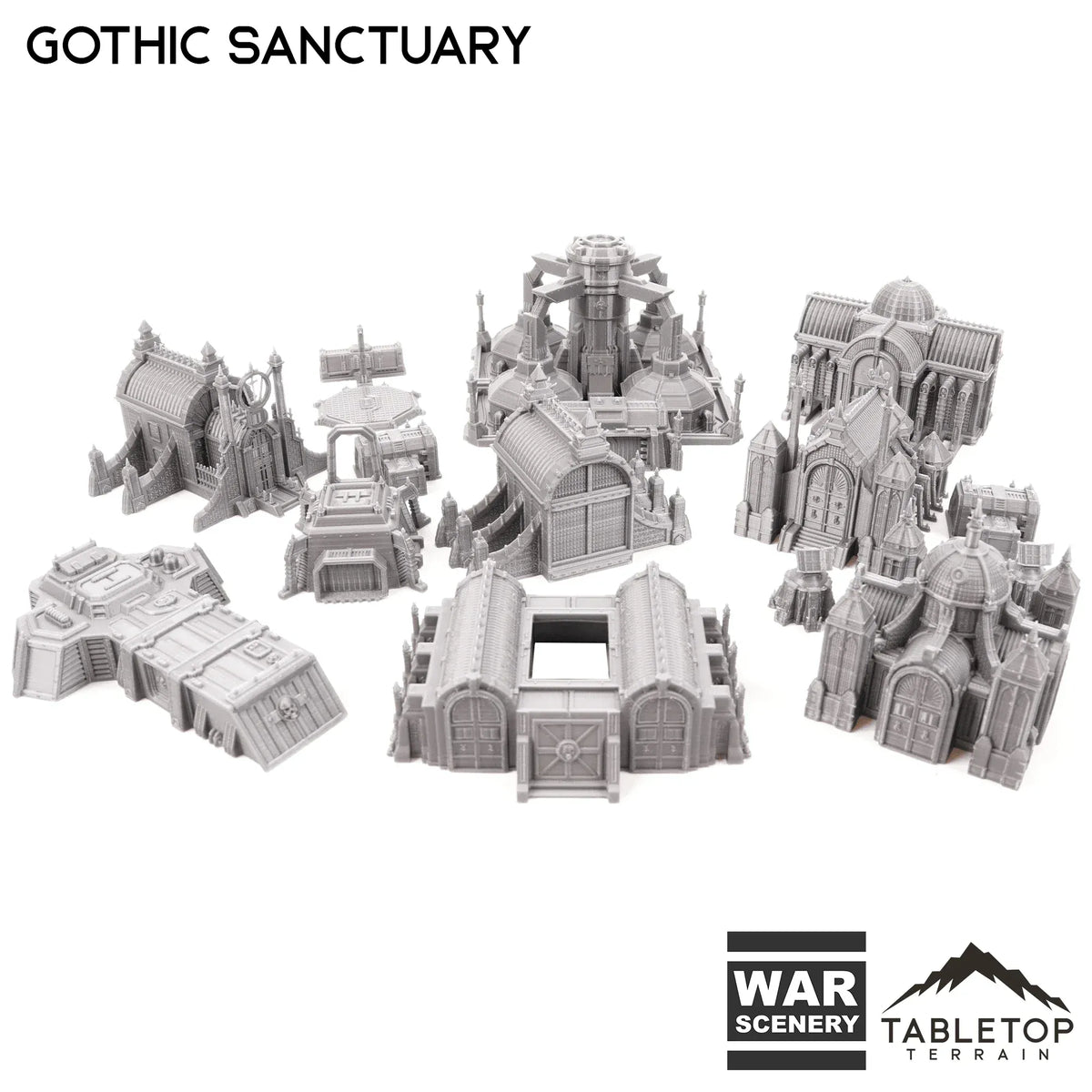 Gothic Sanctuary 8mm Small Scale Terrain Pack