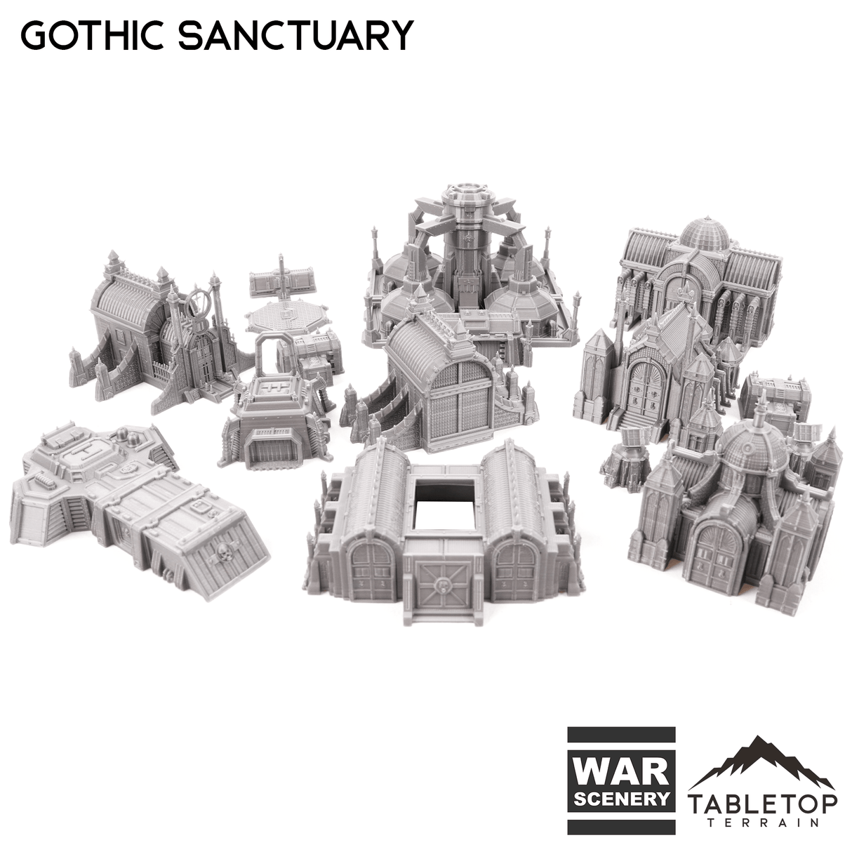 Gothic Sanctuary 8mm Small Scale Terrain Pack