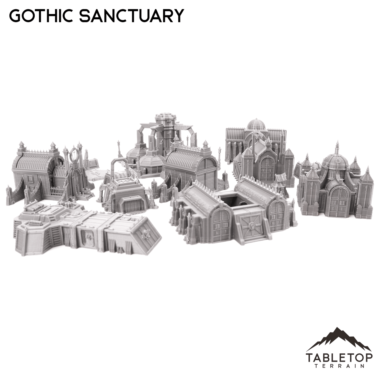 Gothic Sanctuary 8mm Small Scale Terrain Pack