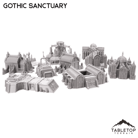 Gothic Sanctuary 8mm Small Scale Terrain Pack