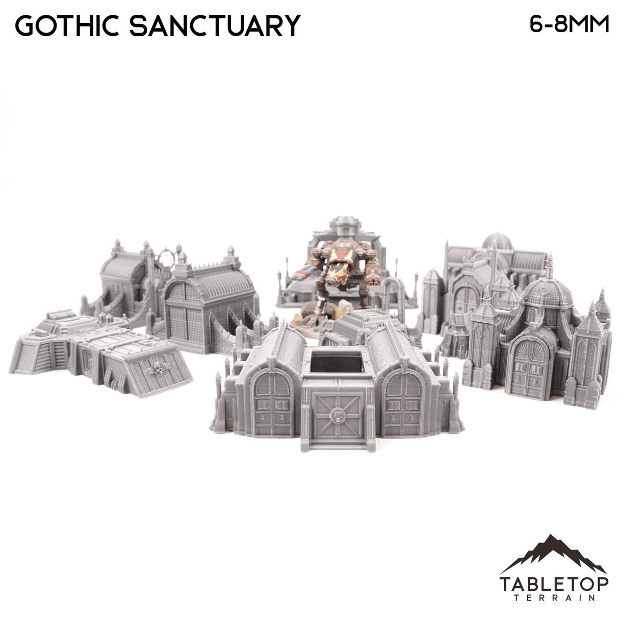 Gothic Sanctuary 8mm Small Scale Terrain Pack