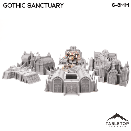 Gothic Sanctuary 8mm Small Scale Terrain Pack