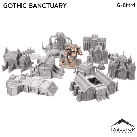 Gothic Sanctuary 8mm Small Scale Terrain Pack