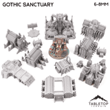 Gothic Sanctuary 8mm Small Scale Terrain Pack