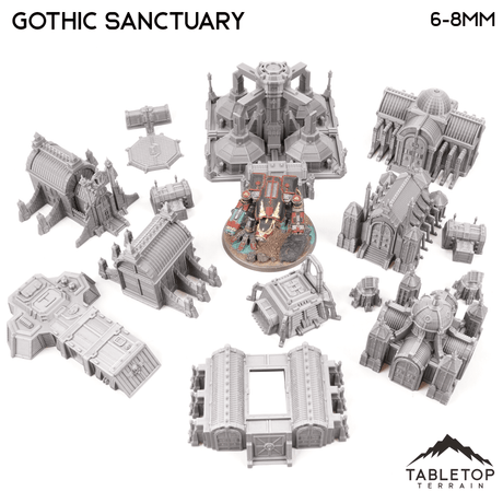 Gothic Sanctuary 8mm Small Scale Terrain Pack
